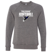 Falcon Softball Bella + Canvas Unisex Sponge Fleece Crewneck Sweatshirt