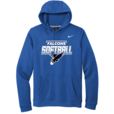 Falcon Softball Nike Club Fleece Pullover Hoodie