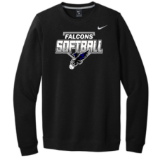 Falcon Softball Nike Club Fleece Crew