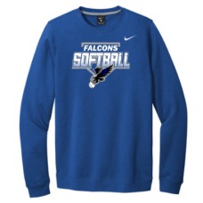 Falcon Softball Nike Club Fleece Crew