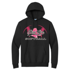 Pink Sox Softball Port & Company® Core Fleece Pullover Hooded Sweatshirt