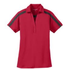 Valley Queen Port Authority® Ladies Silk Touch™ Performance Colorblock Stripe Polo