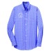 Wapiti Port Authority® Long Sleeve Gingham Easy Care Shirt