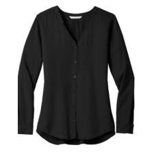 Valley Queen Port Authority ® Ladies Long Sleeve Button-Front Blouse